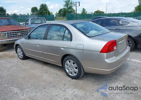 2001 Honda Civic Ex z USA, uszkodzony, nr VIN 2HGES26721H578907